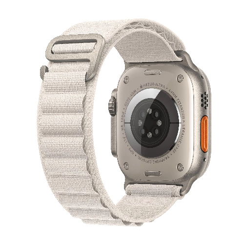 Apple Watch Ultra GPS + Cellular, 49 мм, корпус из титана, ремешок Alpine цвета «сияющая звезда», размер L
